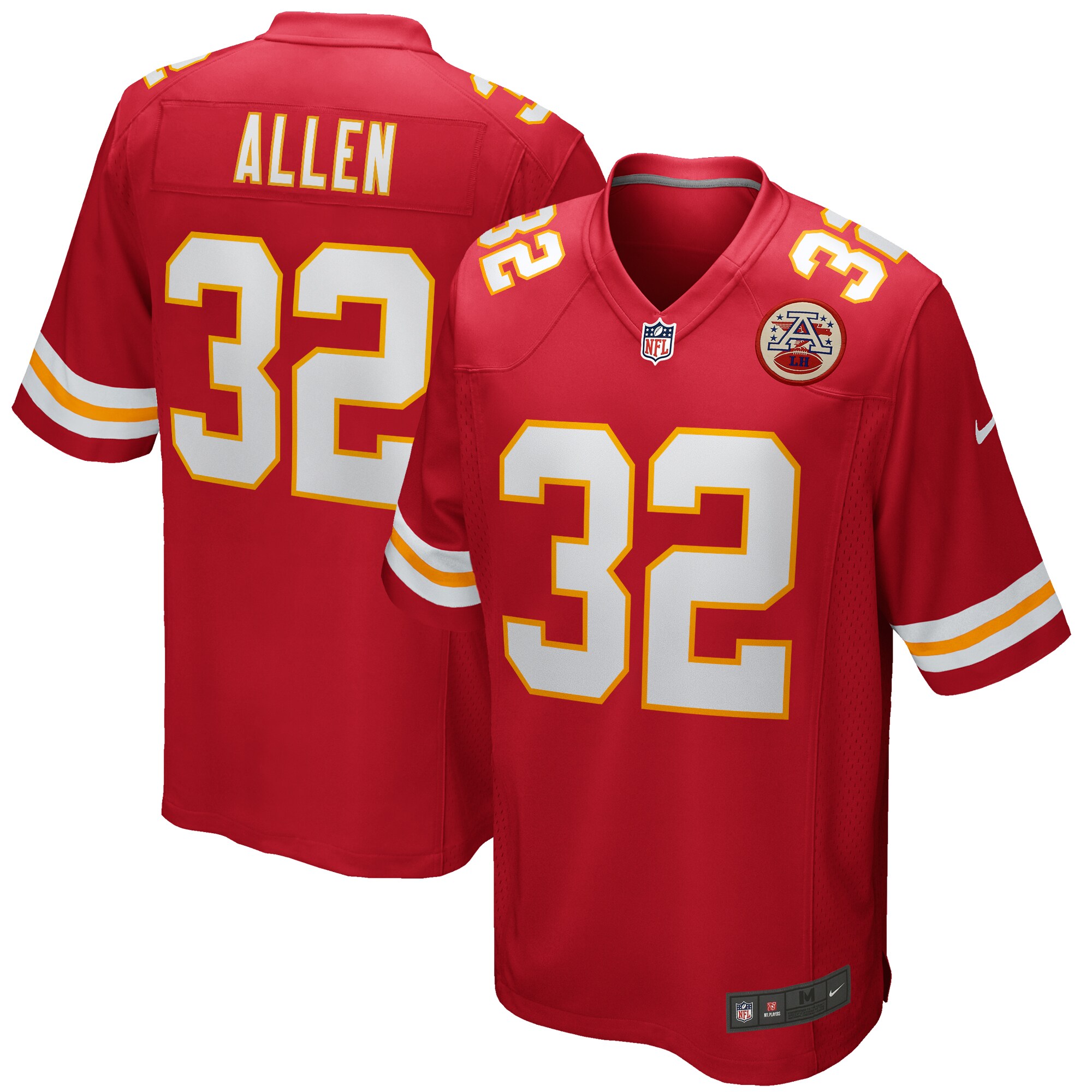 Men’s Kansas City Chiefs Marcus Allen Red Game Retired Player Jersey