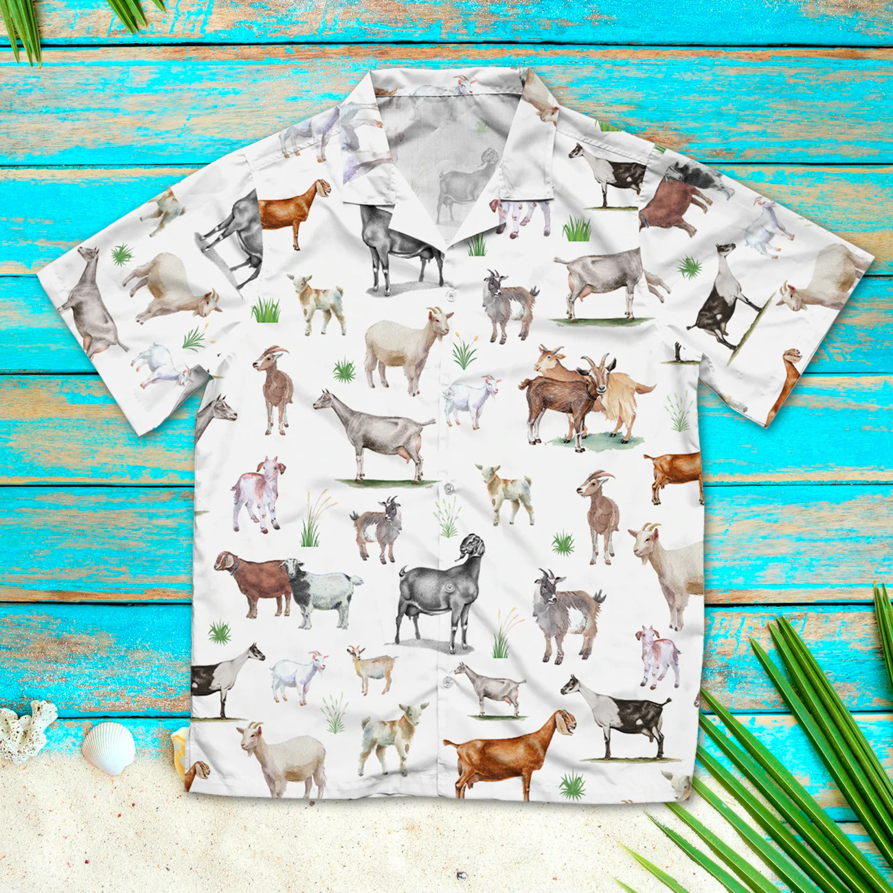 Goat Painting Pattern Hawaii Summer Hawaii Shirts For Men And Women Aloha Beach Shirt Ha21882