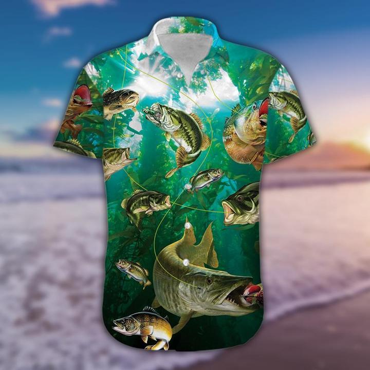 Proud Bass Fishing Angler Fisherman Hawaii Shirt For Men And Women Ha34360