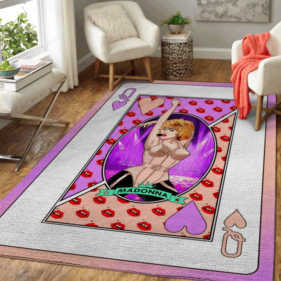 Queen Madonna – Queens Of Music Art For Fans Area Rug Living Room Carpet Floor Decor