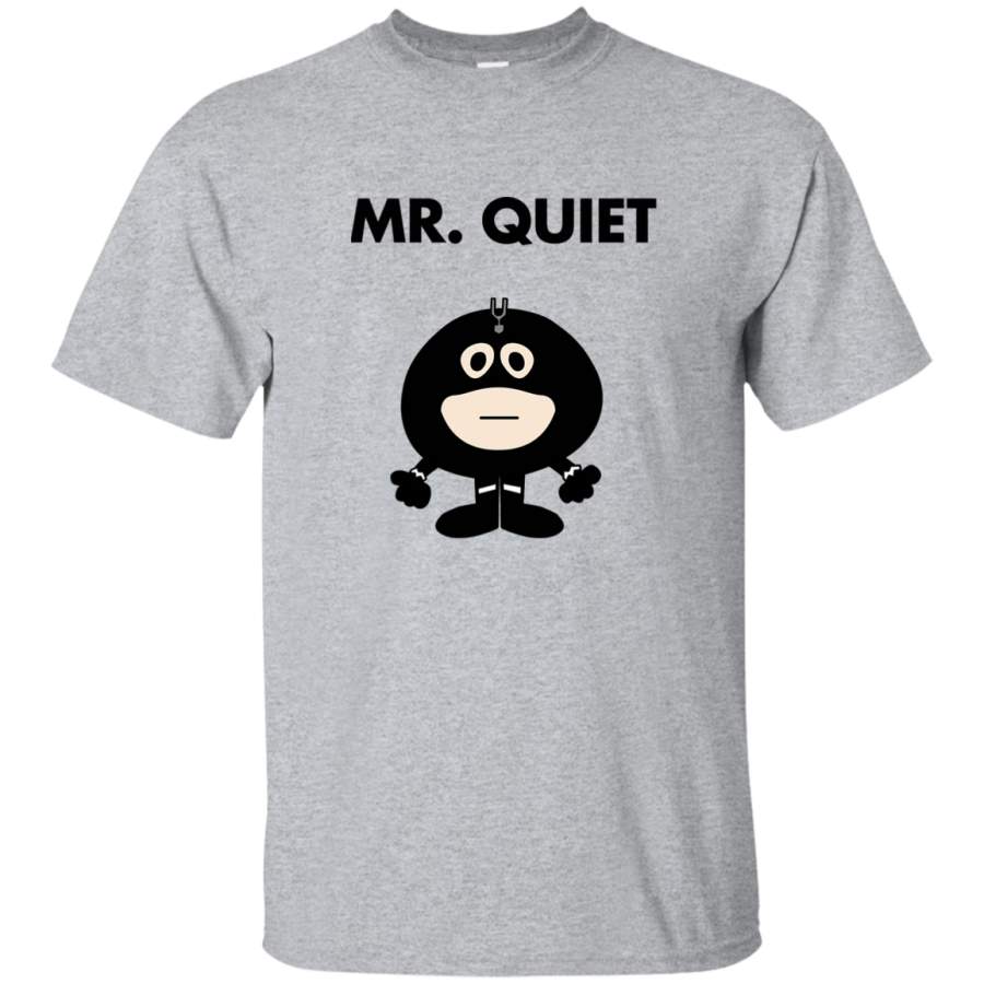 AGR Black Bolt – Mr Quiet Mens Cotton T-Shirt