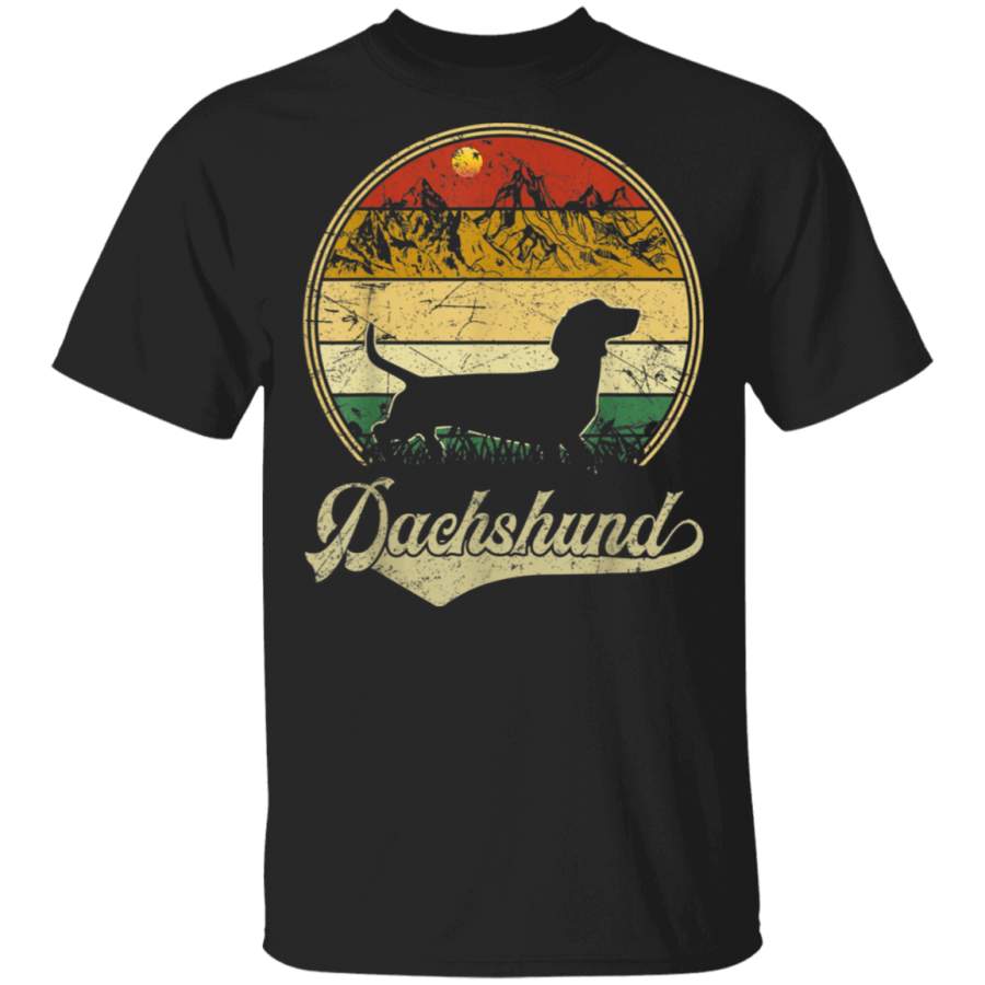 Vintage Dachshund Funny Retro Gift Dog Lover TShirt