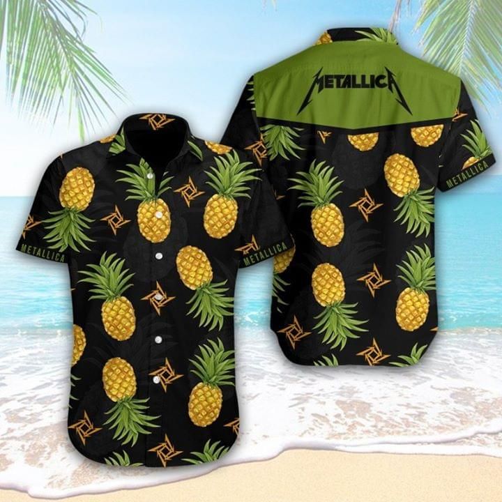 Metallica Pineapple Summer All Over Printed Hawaii Shirt Size S Ha64010