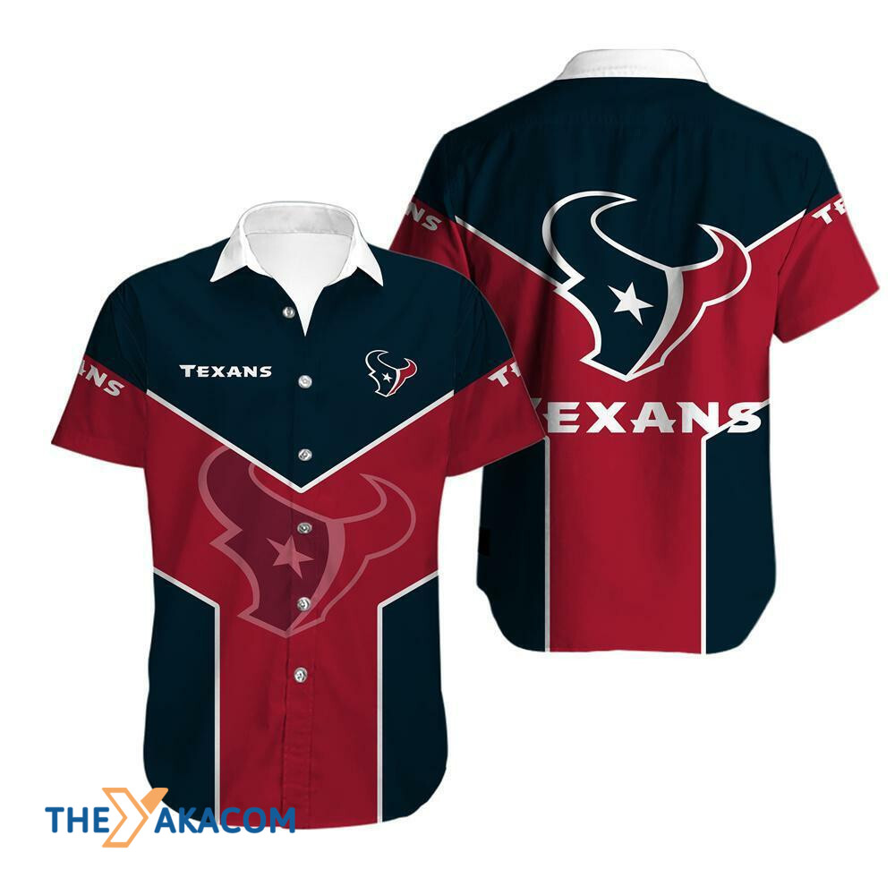 Houston Texans Colorblock Great Gift For Fan Short Sleeve Hawaii Shirt Ha17553