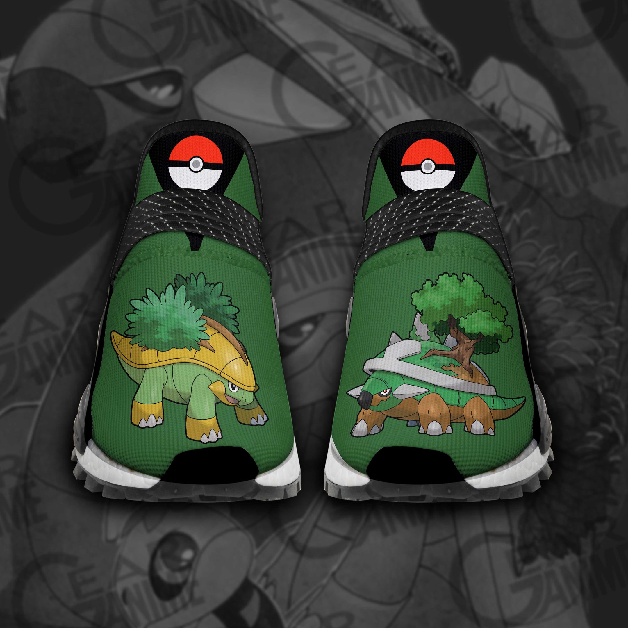 Torterra Pokemon V11 NMD Human Race Custom Anime Shoes Sneakers