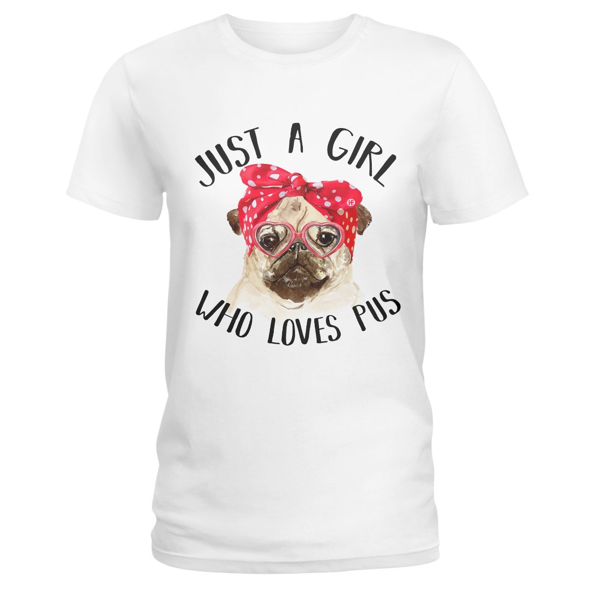 Pug Lovers Shirt 01 Ez01 1009 Ladies T-Shirt