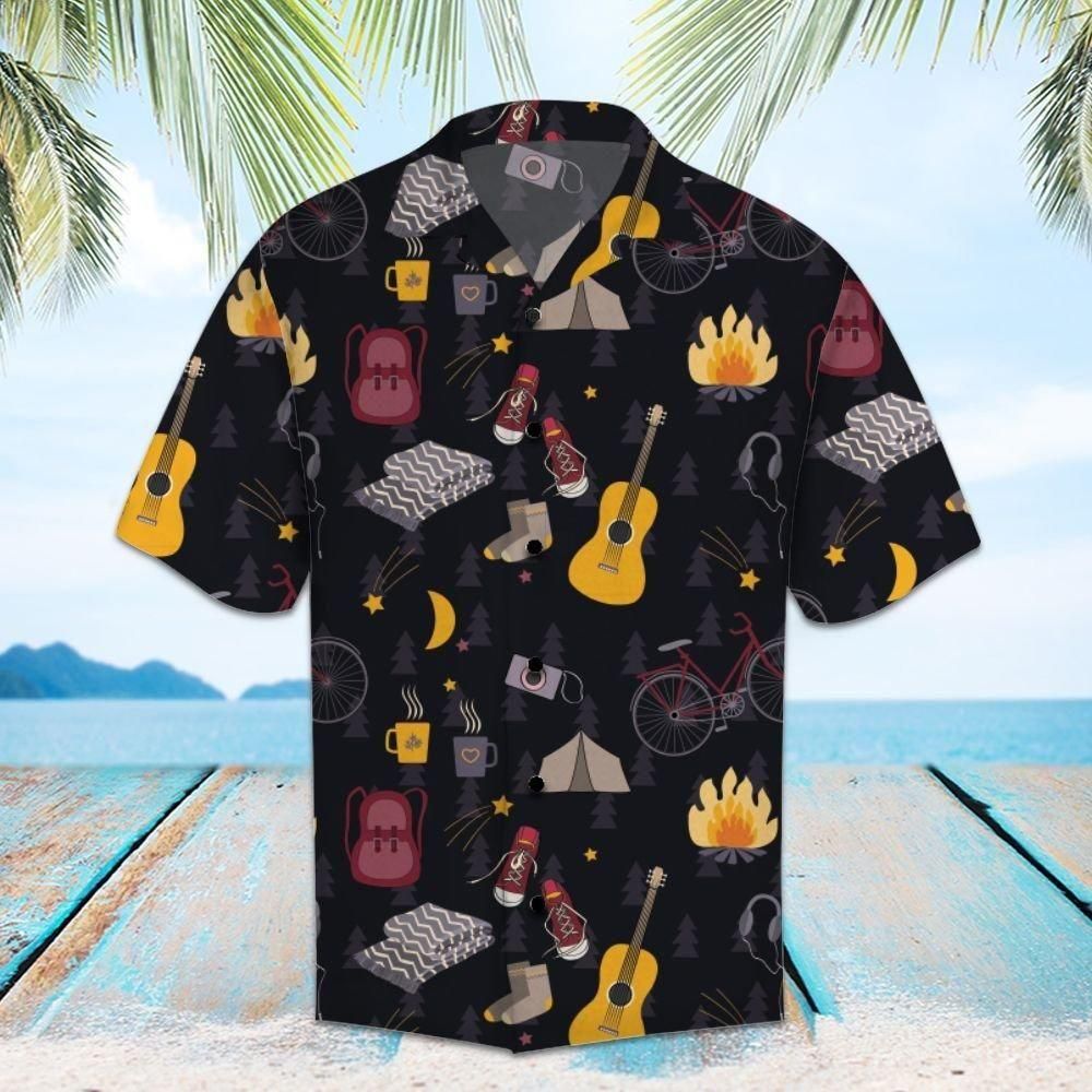 Camping Aloha Hawaii Shirt Colorful Short Sleeve Summer Beach Casual For Men And Women Ha27212