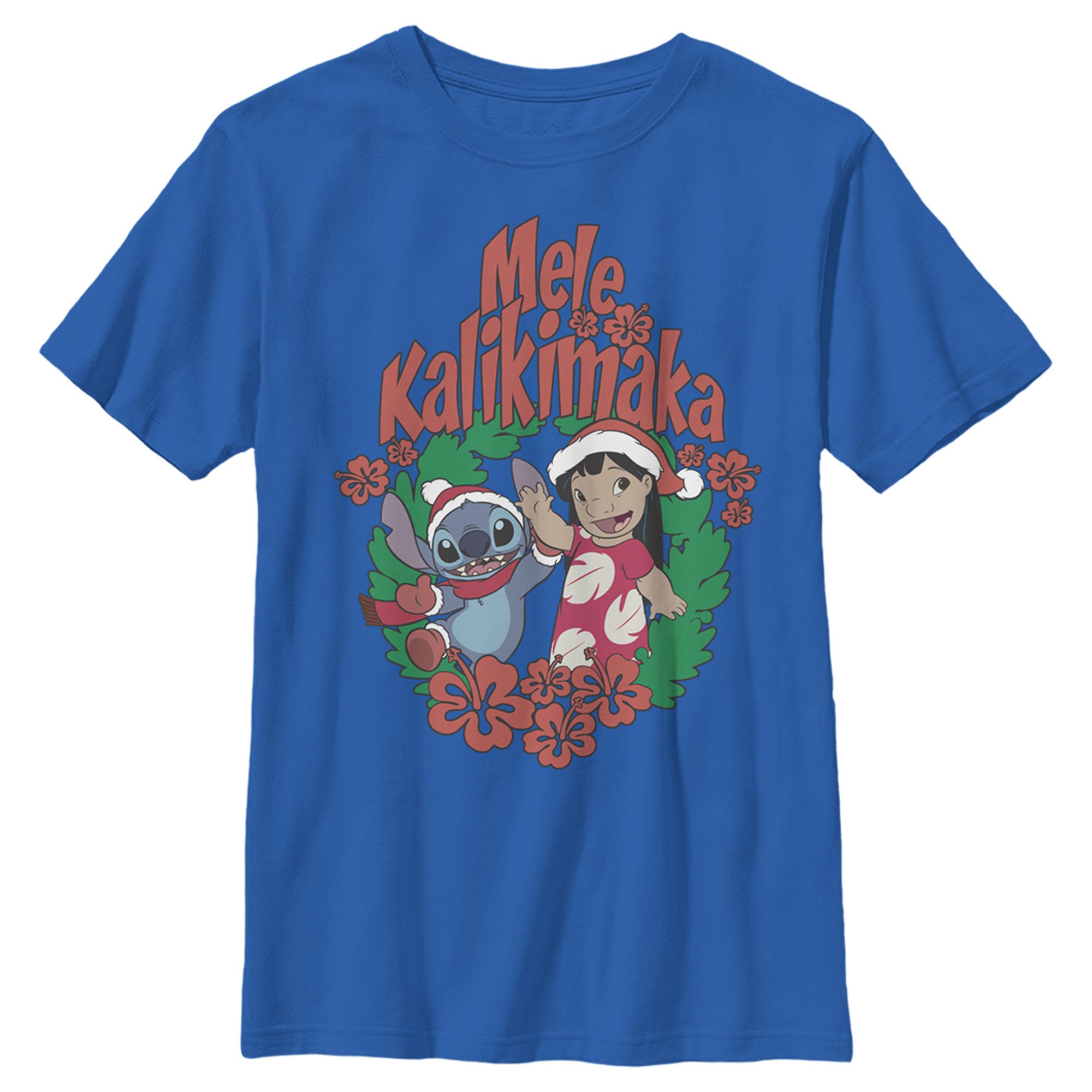 Boy’S Lilo & Stitch Mele Kalikimaka Christmas T-Shirt