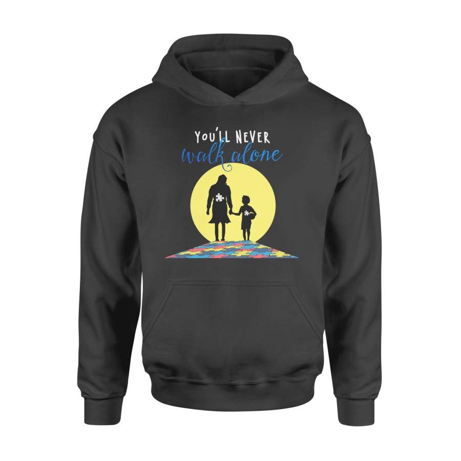 You’ll never walk alone Autism Awareness Month – High Quality Cotton Hoodie