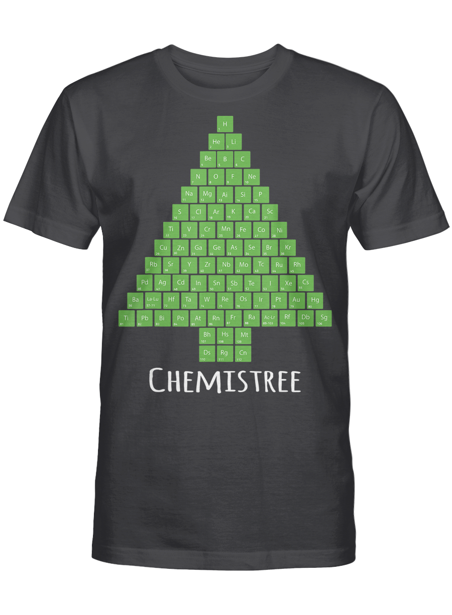 AmazeStyleZ Santa’s Reindeer, Ugly Christmas Sweater, Christmas Gift Ideas, Chemistry Periodic Table Of Elements Christmas Tree T Shirt T-Shirt