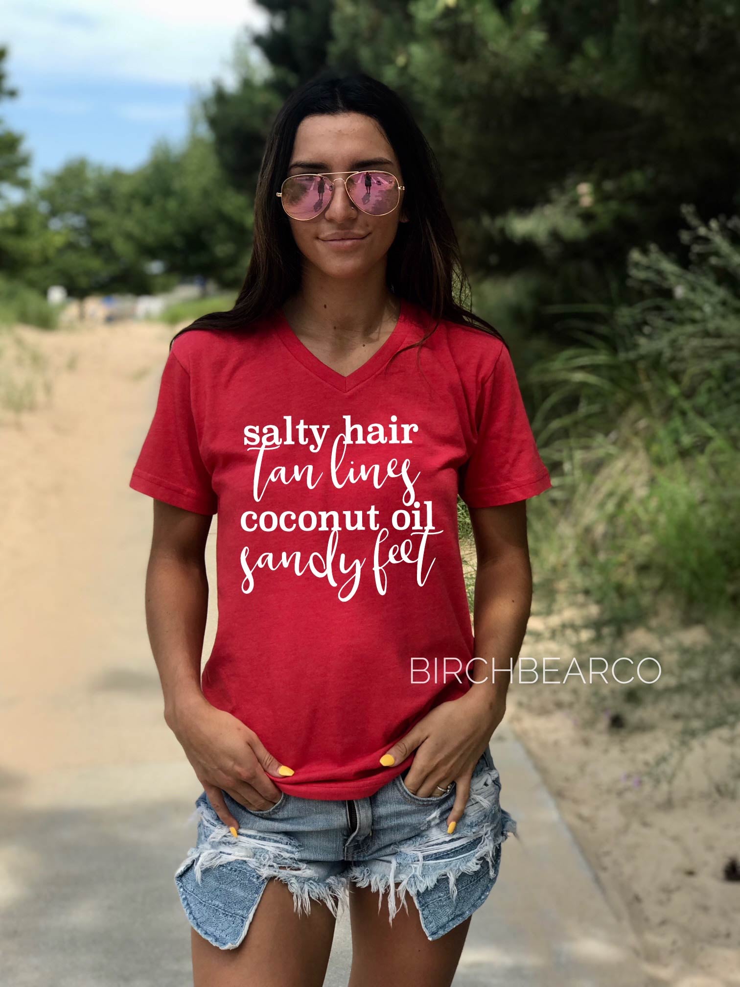 Unisex V Neck - Lake Shirt - Lake T Shirt - Beach Shirt - Vacation Shirt - Vacay Shirt - Summer Shirt - Summer 2025