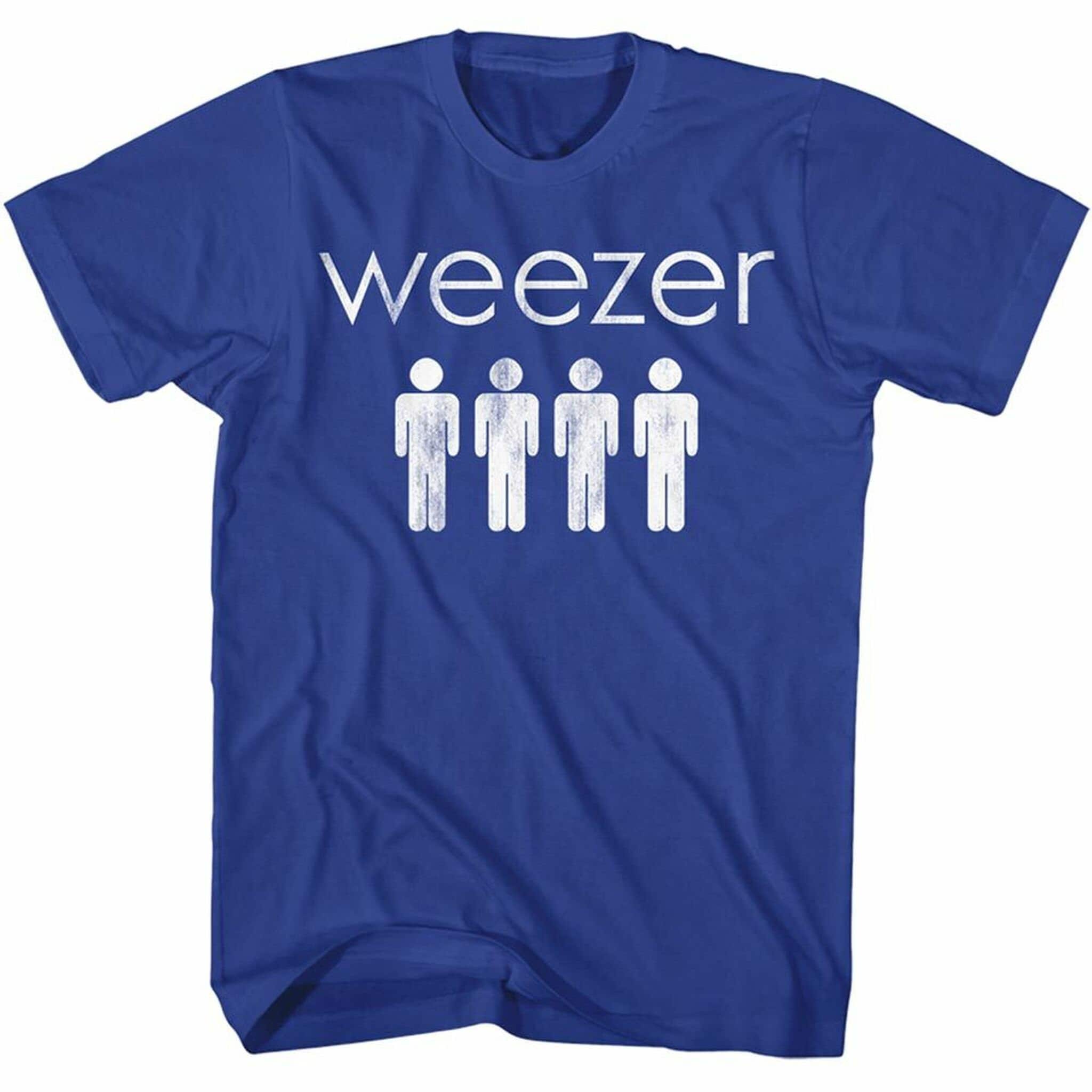 Weezer 4 Dudes Royal Adult T-Shirt