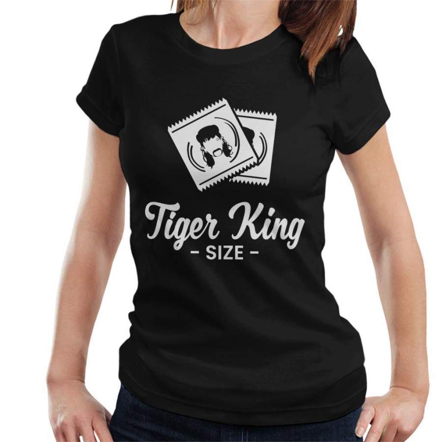 Tiger King Size Joe Exotic Condoms Women’s T-Shirt