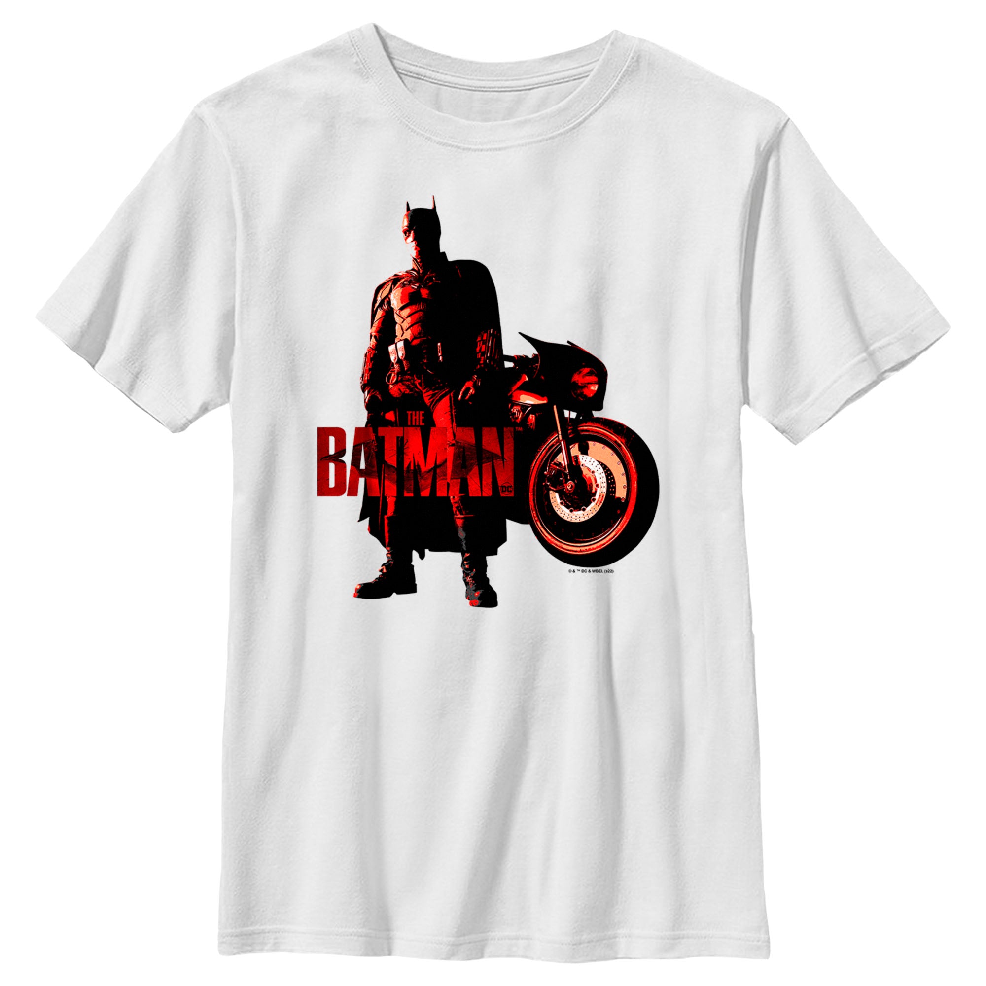 Boy’S The Batman Red Batcycle T-Shirt