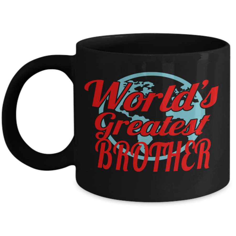 Worlds Greatest Bro – Little Brother Coffee Mug – Worlds Greatest Brother Mug – Mario Brother Gifts – Brother Sister Coffee Mug – 11 Oz Black Cup