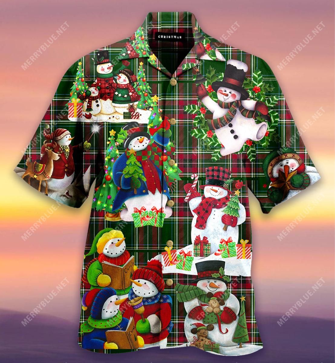 You Had Me At Christmas Snowman Aloha Hawaiian Shirt Colorful Short Sleeve Summer Beach Casual Shirt For Men And Women