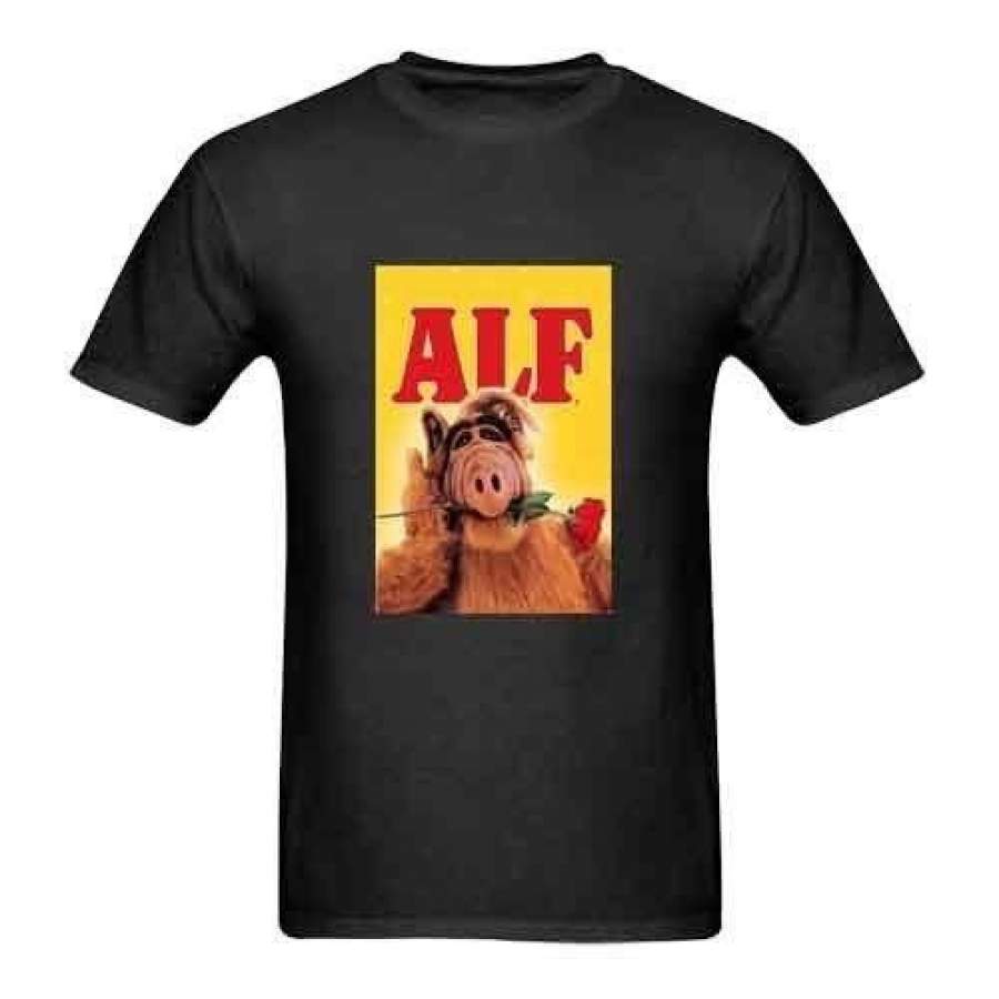 New Alf Tv Show Tshirt Black New Men'S Tshirt Tee Onlytee Design Foryou