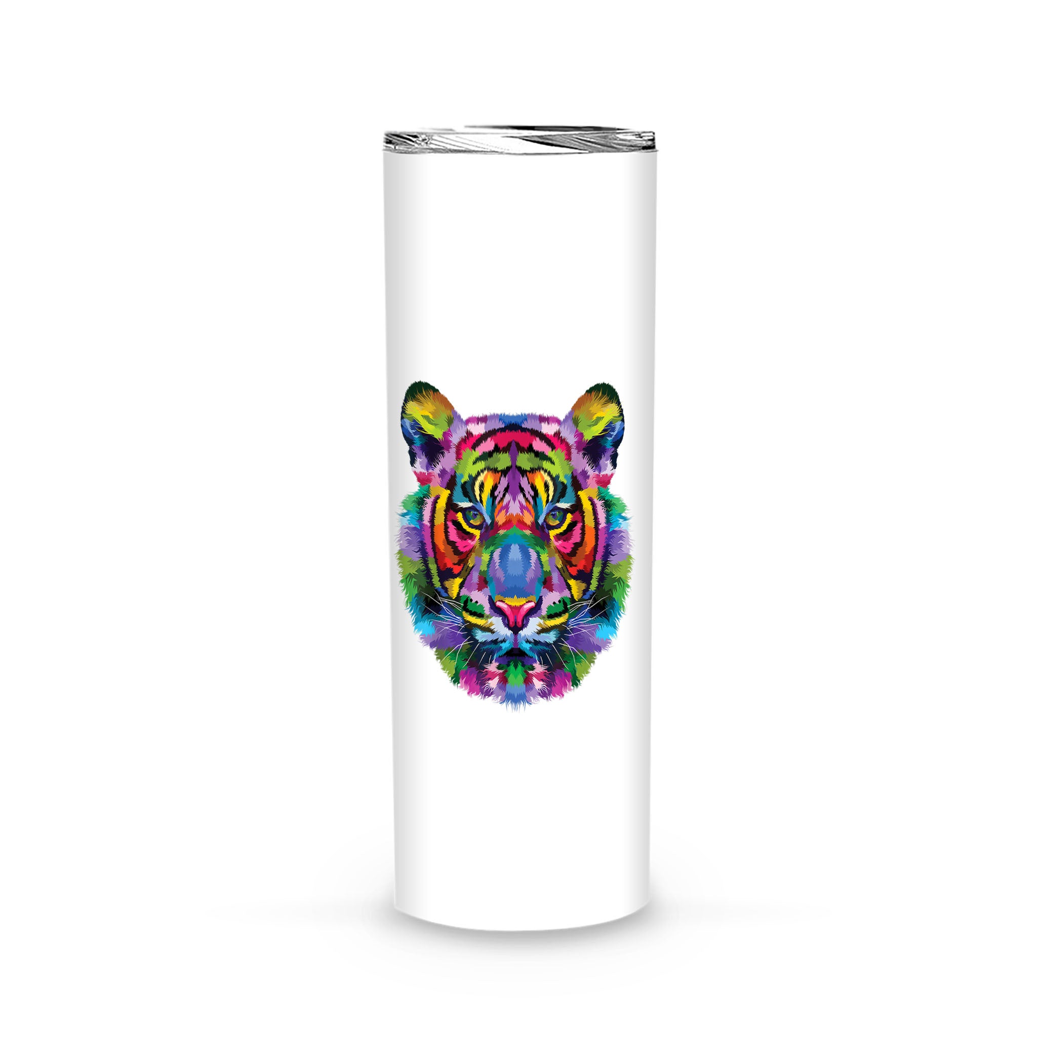 Tiger Shirt Colorful Tiger’S Head – Tumbler (20Oz)