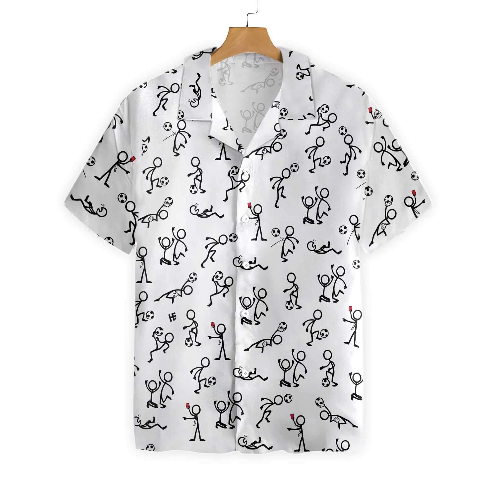 Stickfigures Playing Soccer 1802 Hawaii Shirt Ha49592