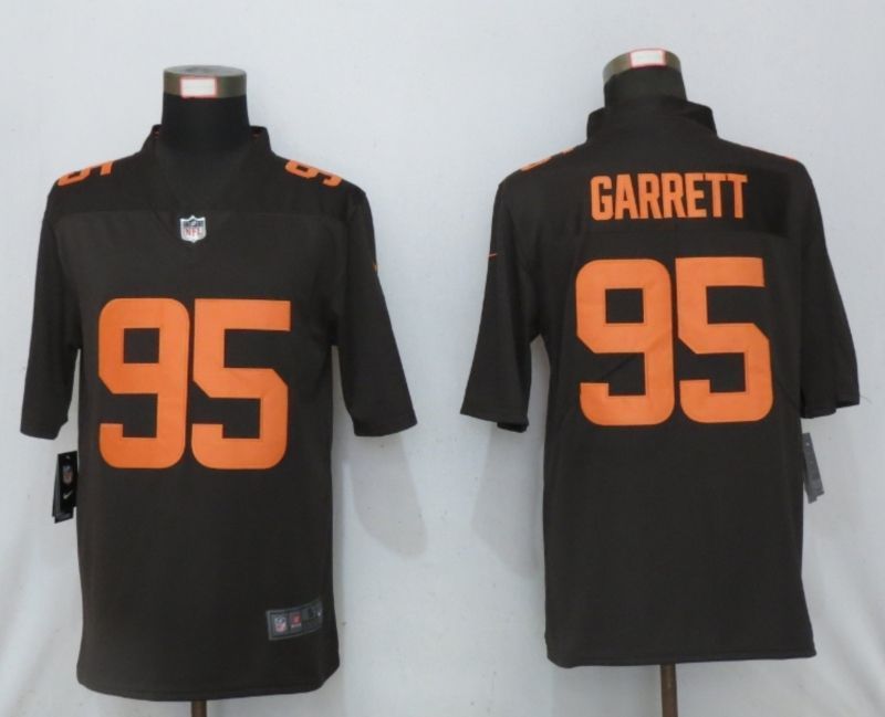 Cleveland Browns Myles Garrett #95 NFL 2020 Dark Brown Jersey