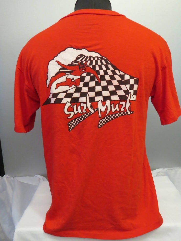 Vintage Surf Murphy Surf Muzt Checkboard Devil Graphic Shirt