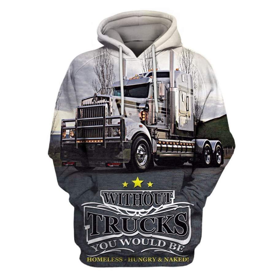 3D All Over Print Trucker Hoodie