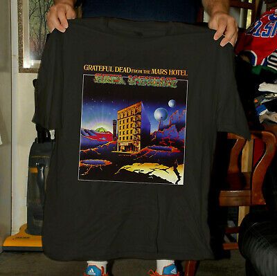 Vintage Grateful Dead From The Mars Hotel 1974 Trippy Album Cover Band Limited T-shirt 1698