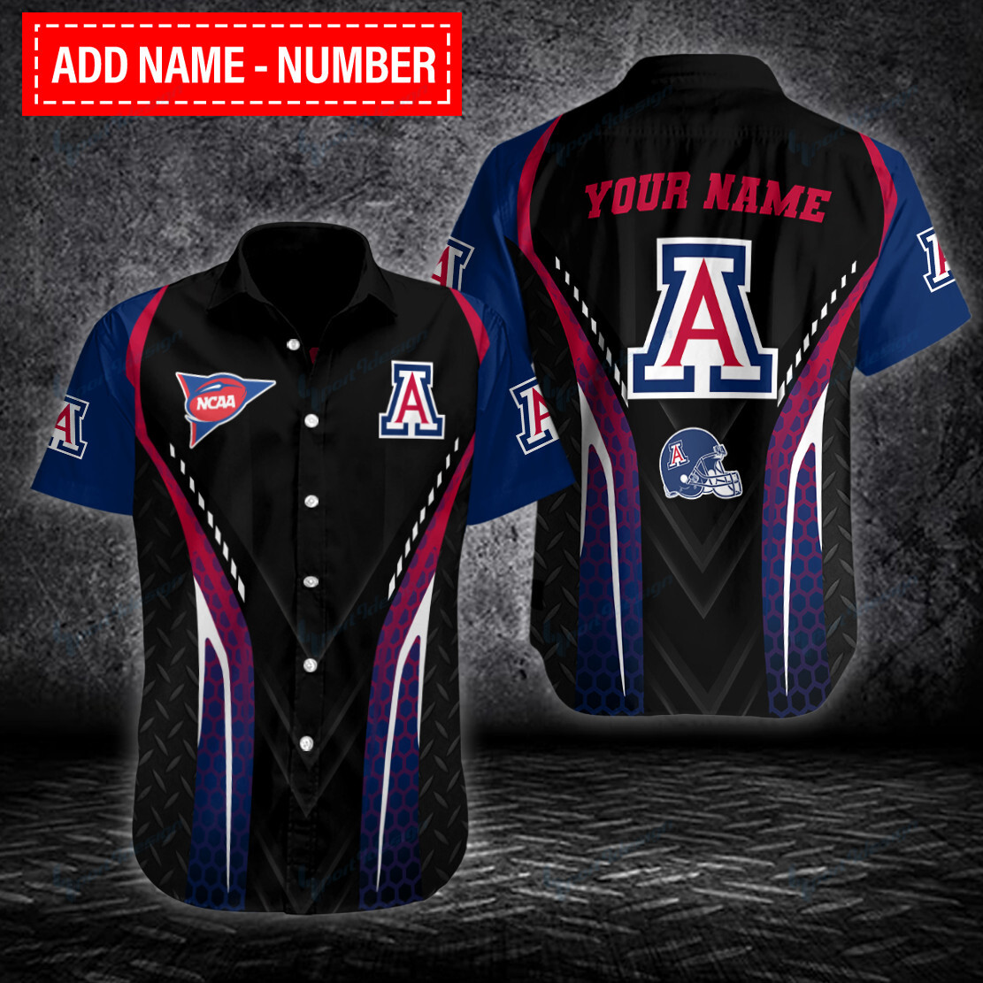 Arizona Wildcats Personalized Button Shirts Bg264