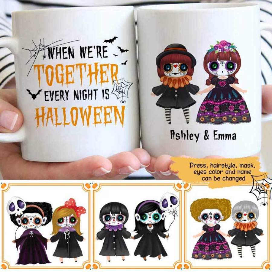 When We‘re Together Every Night Is Halloween Personalized Mug