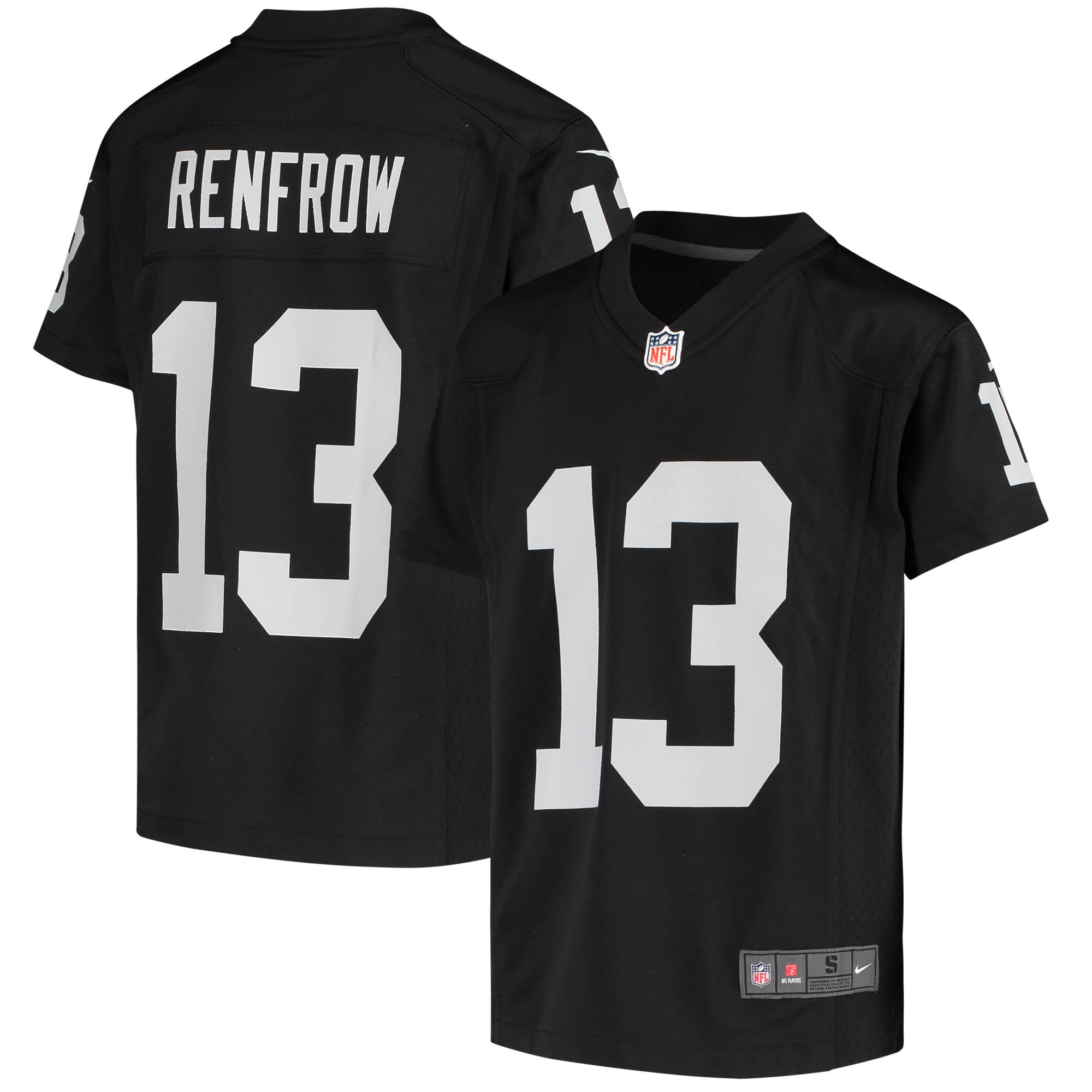 Youth Las Vegas Raiders Hunter Renfrow Black Game Jersey