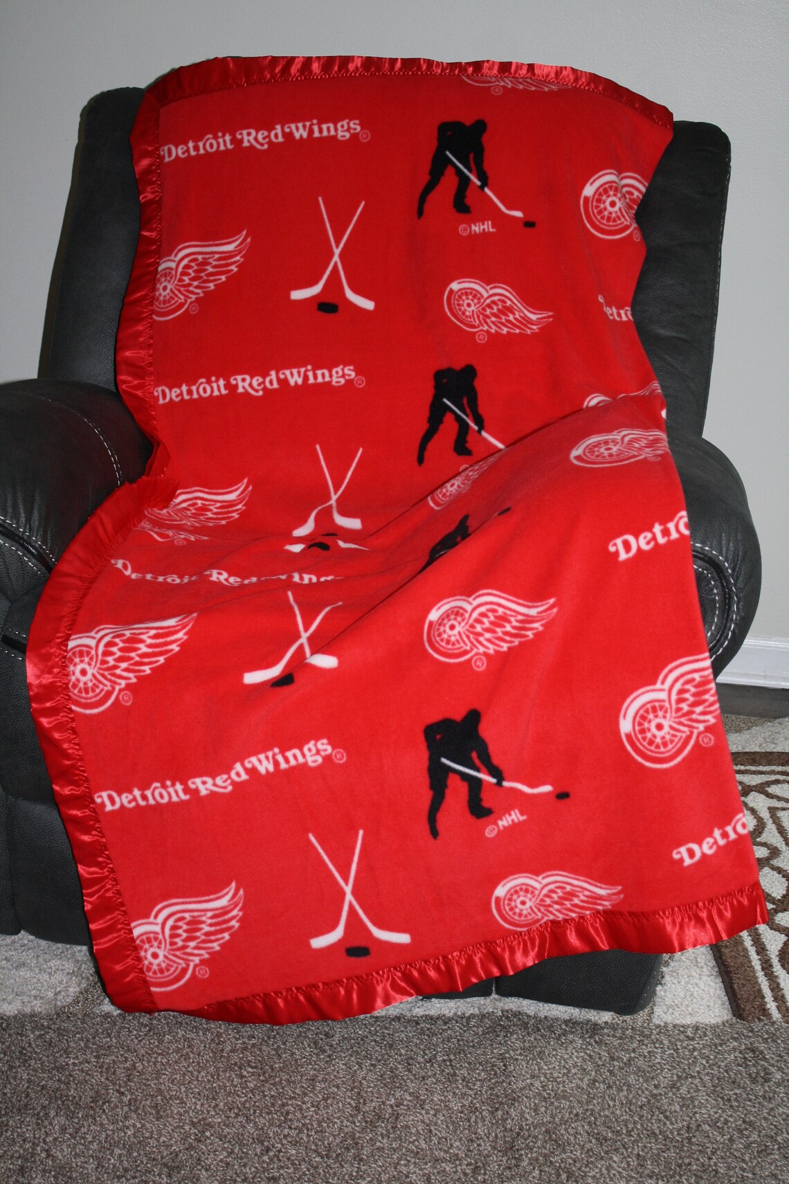 Detroit Red Wings 3D Full Printing Blanket V1