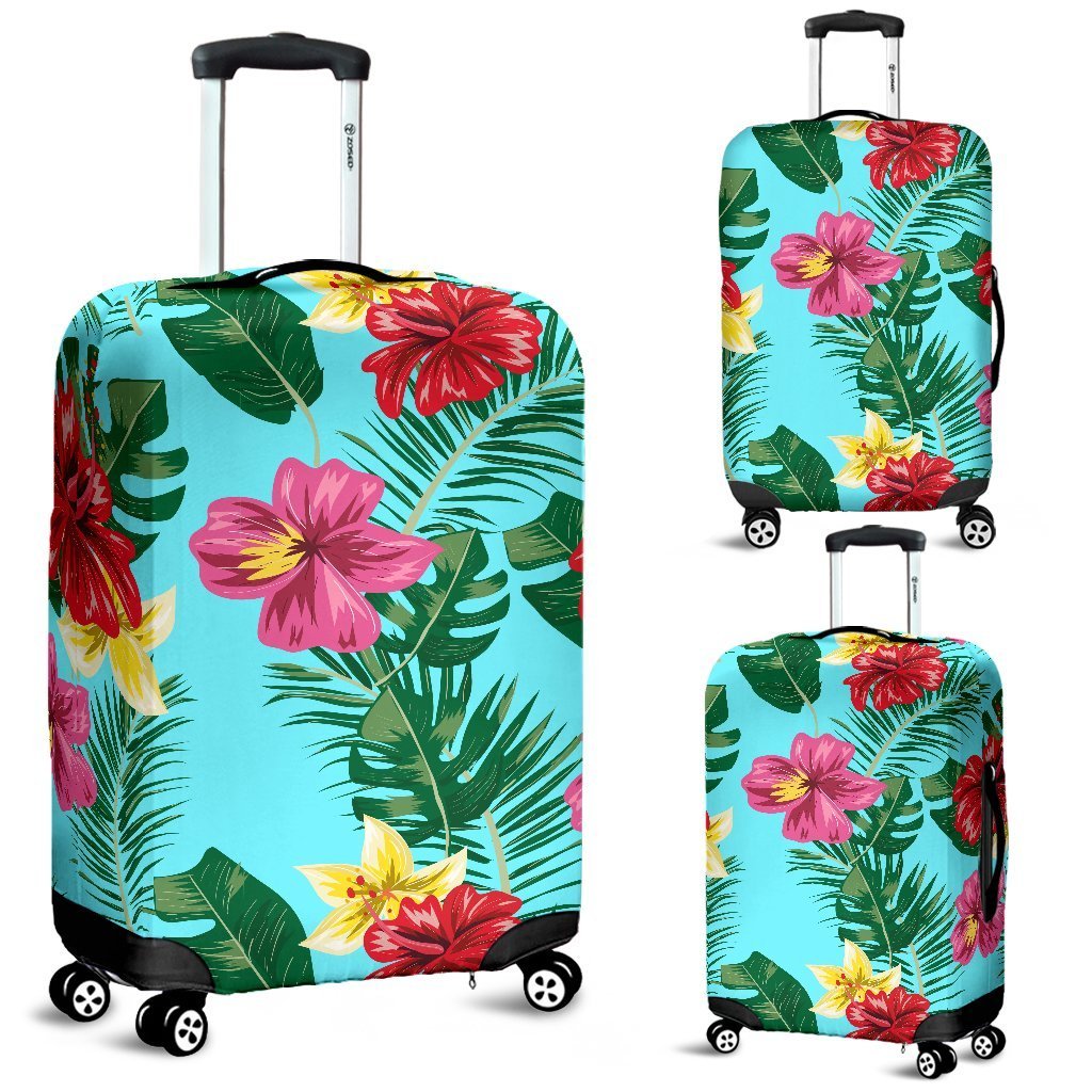 Hibiscus Hawaii Flower Luggage Cover Protector Suitcase Fashion Travel Camping Ha64273