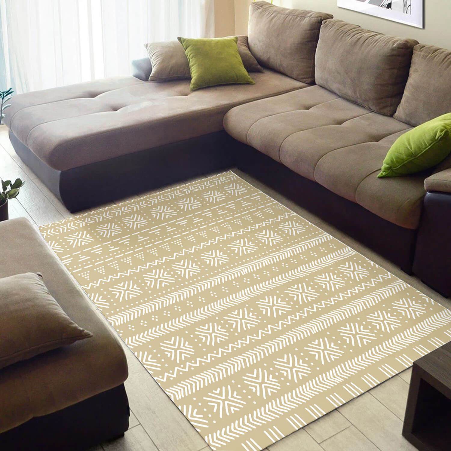 Modern African Style Rugs Cute Black History Month Afrocentric Pattern Art African Design Floor Carpet African Themed Home Decor WBG3461