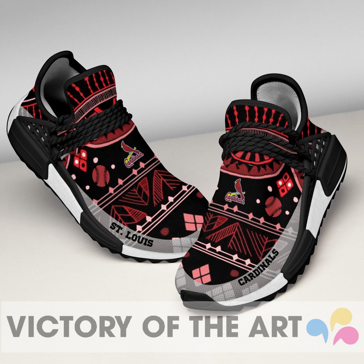 Wonderful Pattern Human Race St. Louis Cardinals Shoes For Fans