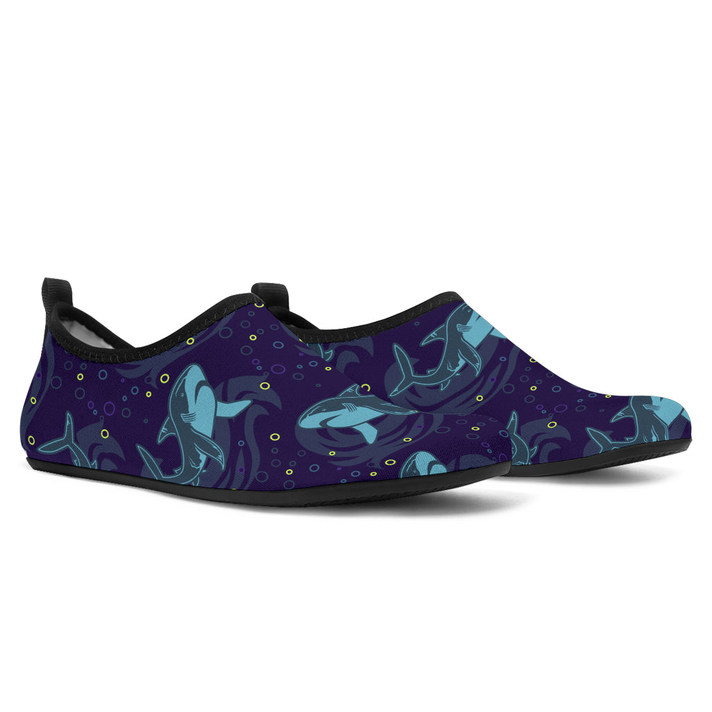 Shark Themed Print Aqua Water Shoes