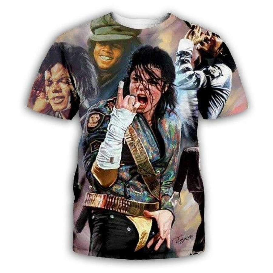 3d Printed Michael Jackson T-Shirt