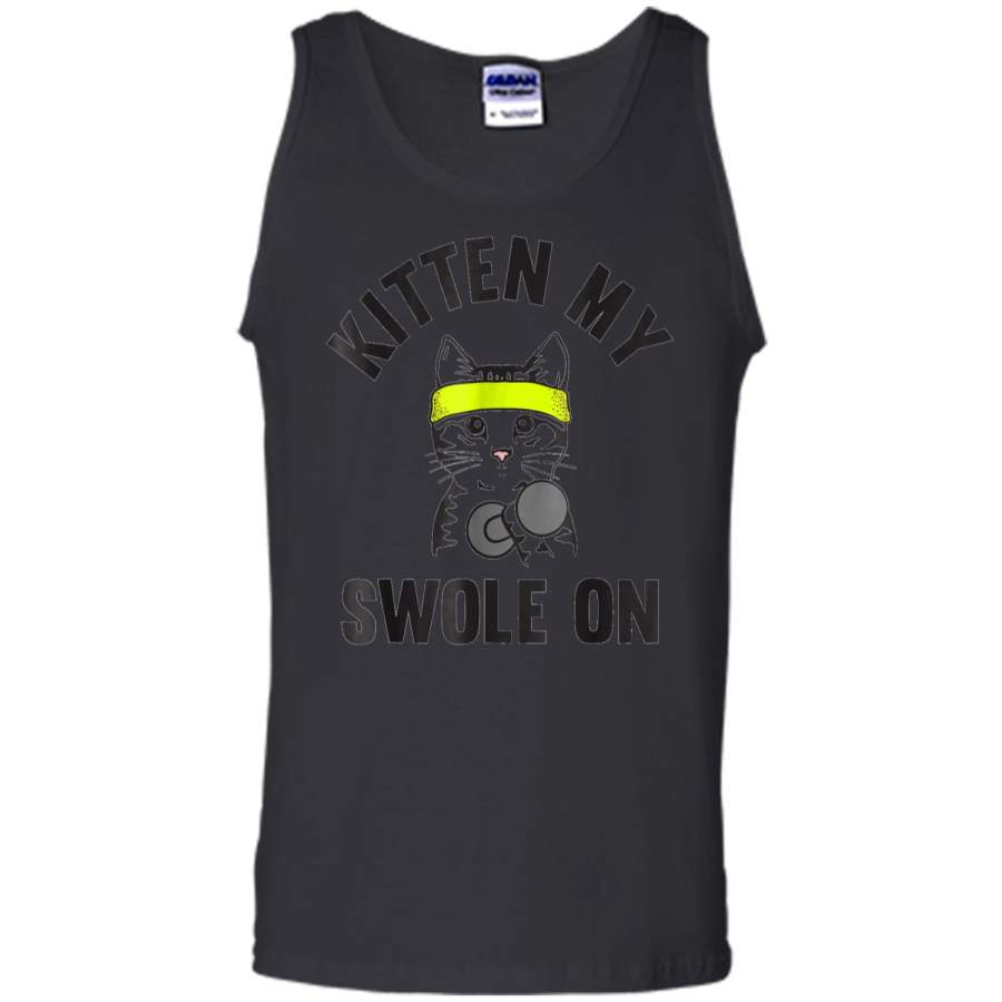 Kitten my Swole On funny Cat Lover Gym  Tank Top