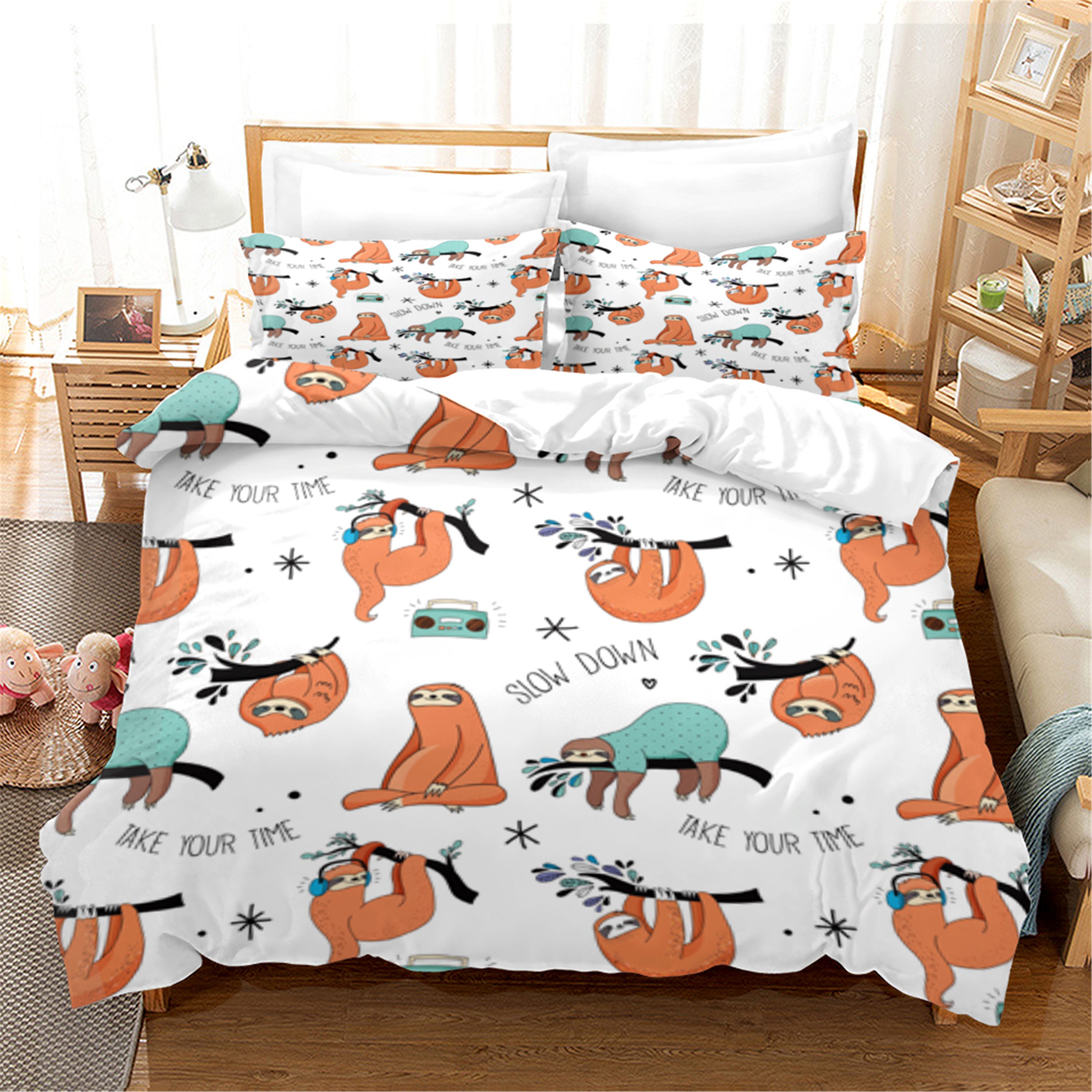 3D Cartoon Animal Koala Quilt Cover Set Bedding Set Duvet Cover Pillowcases 8