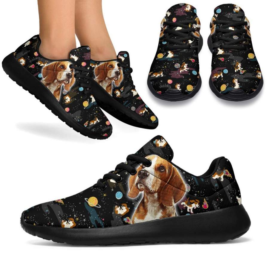 Dog Beagle Sneakers Sporty Shoes Funny For Dog Lover PT03