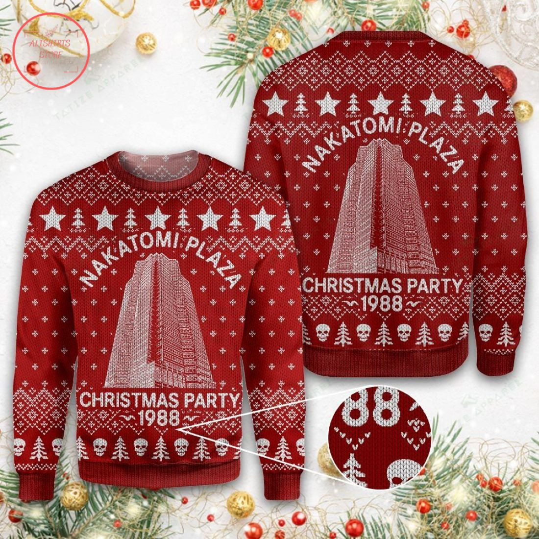 Nakatomi Plaza 1988 Christmas Sweater – Diosweater