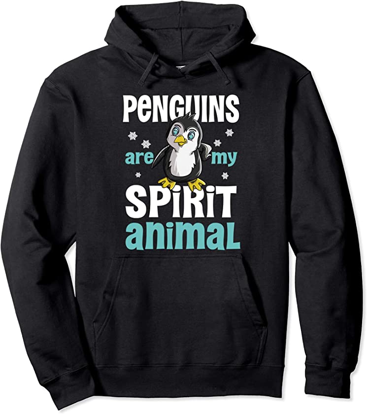 Cute Penguins Are My Spirit Animal Penguin Lover Pullover Hoodie