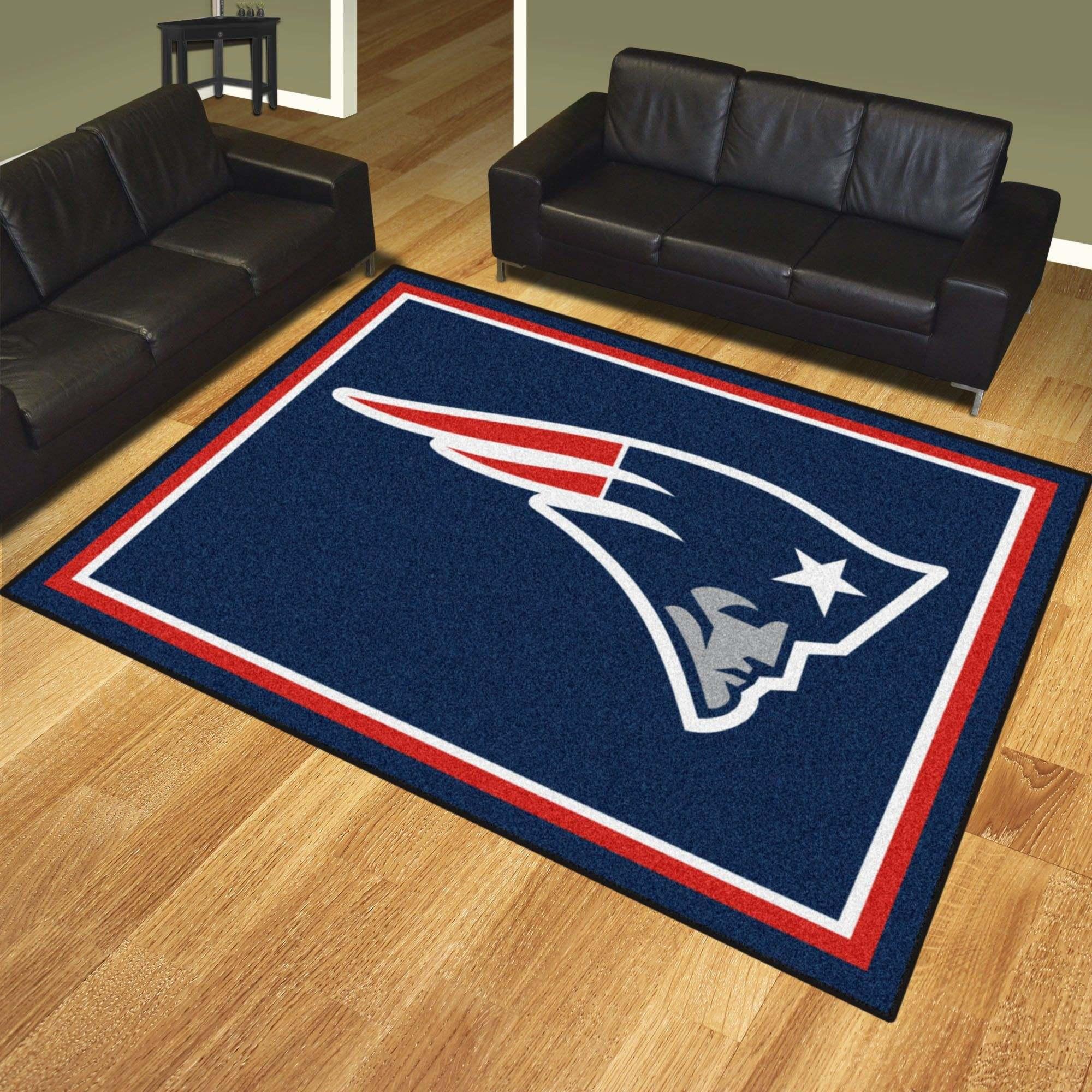 New England Patriots Area Rug Football Area Rug Floor Decor