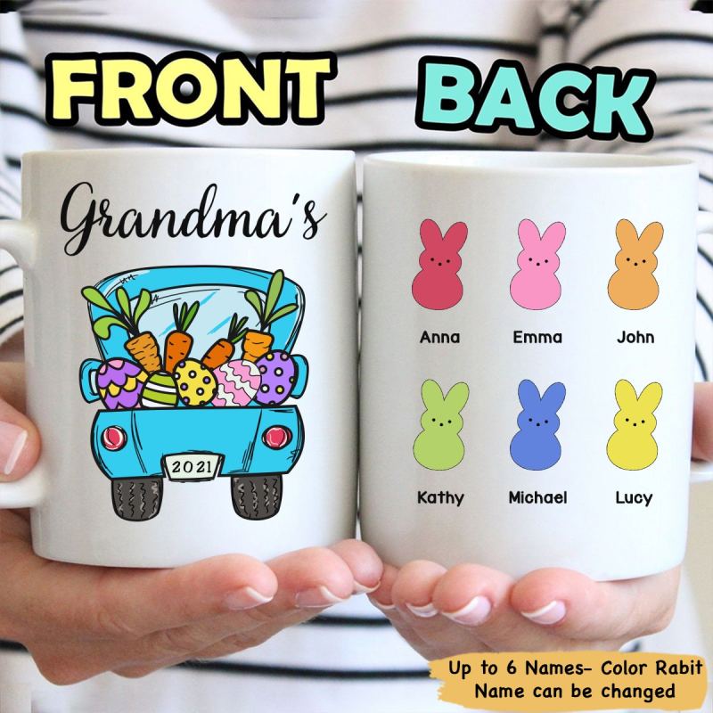 Personalized Grandma Peeps Easter Truck Mug