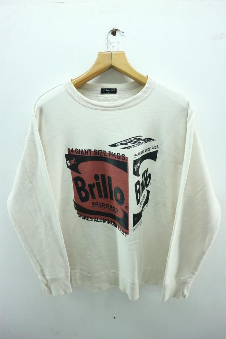 Vintage Brillo Soap Andy Warhol Pop Art Designer Keith Haring Street Wear Shirt