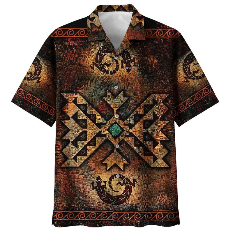 Indigenous Khaki Amazing Design Unisex Hawaii Shirt For Men And Women Ha5072