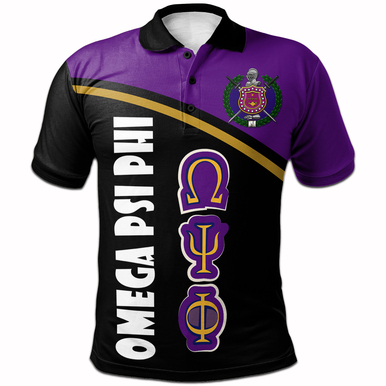 Omega Psi Phi Polo Shirt – Fraternity Curve Version Polo Shirt