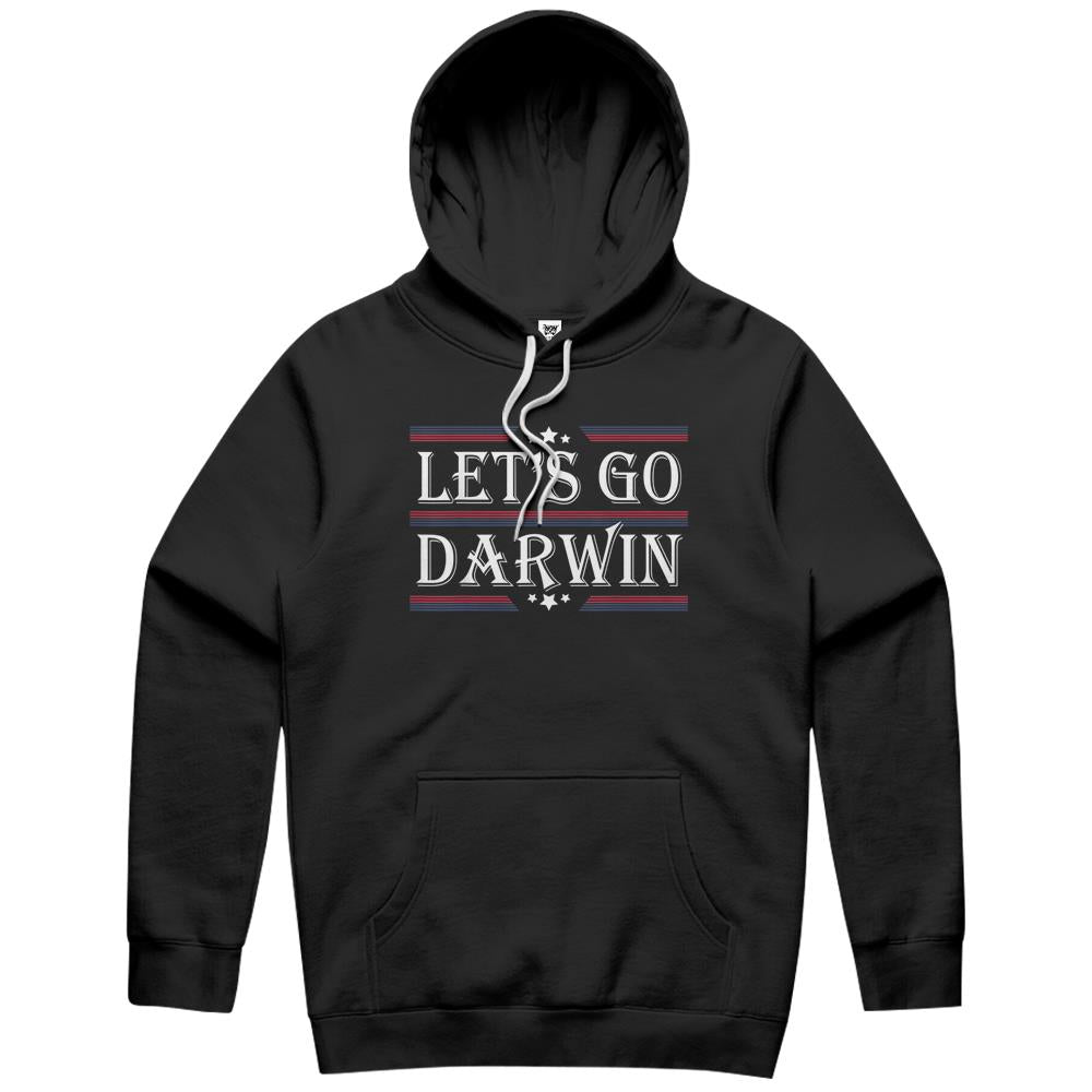 Let’S Go Darwin Sarcastic Saying Usa Flag Lets Go Darwin (1) Hoodie