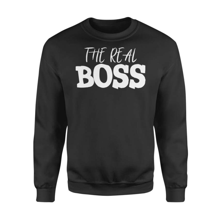 The Real Boss Matching Couple Valentine’s Day Gift – Standard Fleece Sweatshirt