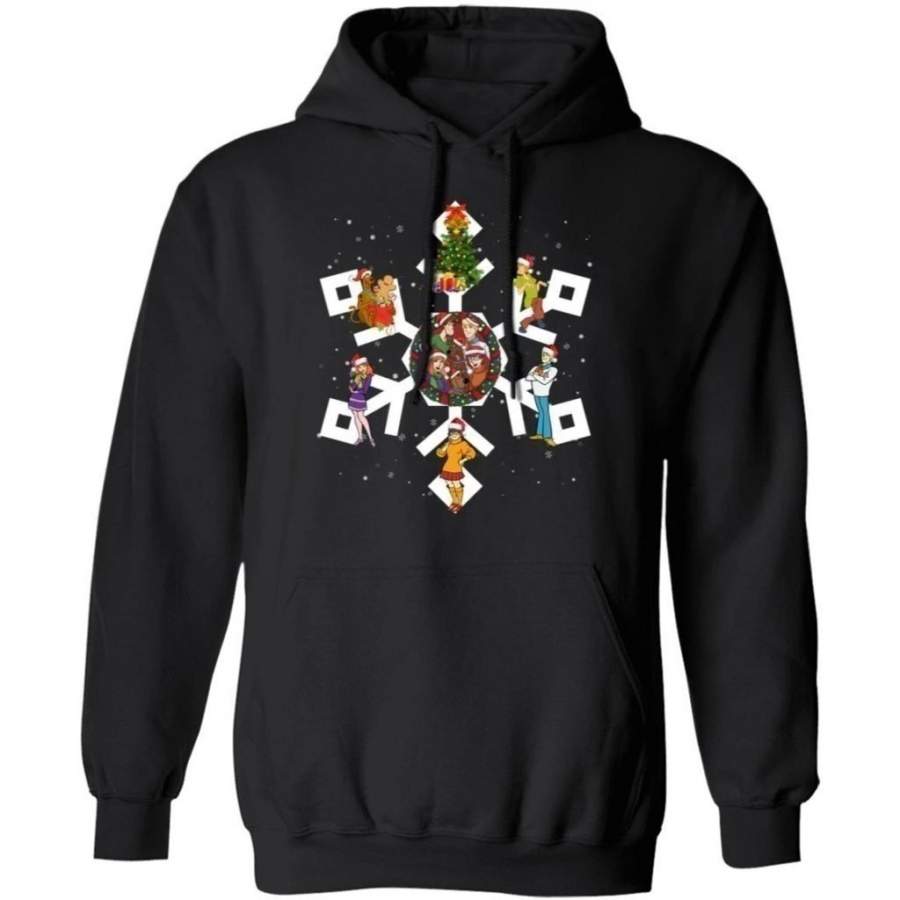 Scooby Doo Snowflake Hoodie Scooby Doo Christmas Hoodie Xmas Hoodie Lovely Xmas Gift HA11