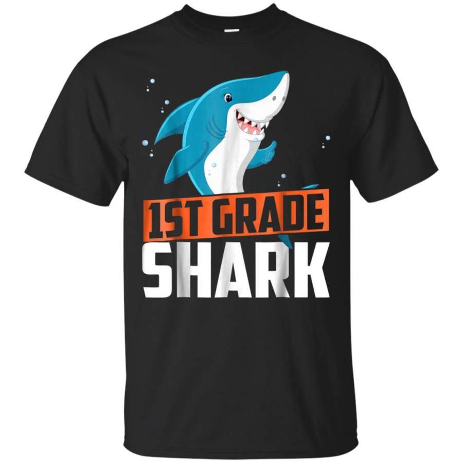 AGR Funny 1st Grade Shark Shirt For Kids Boys Girls Jaq T-shirt